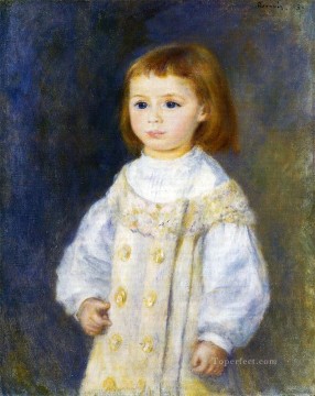 Pierre Auguste Renoir Painting - child in white Pierre Auguste Renoir